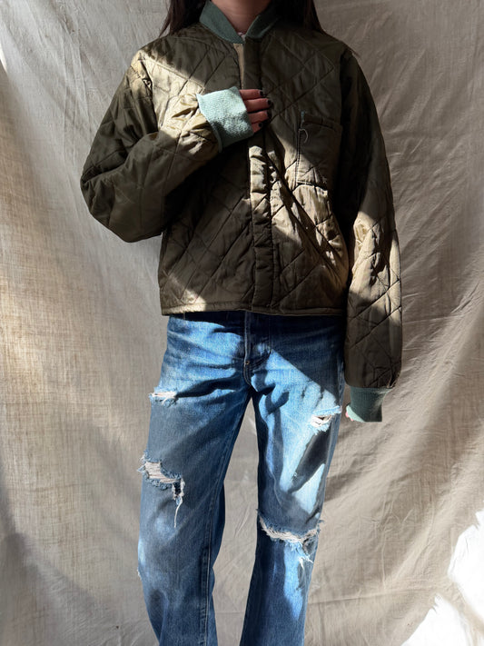 Cropped Military Coveralls Liner