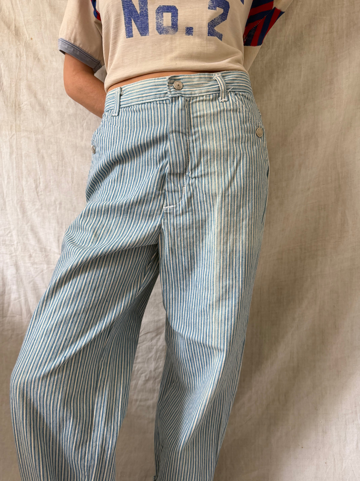 Cotton Pinstripe Trouser