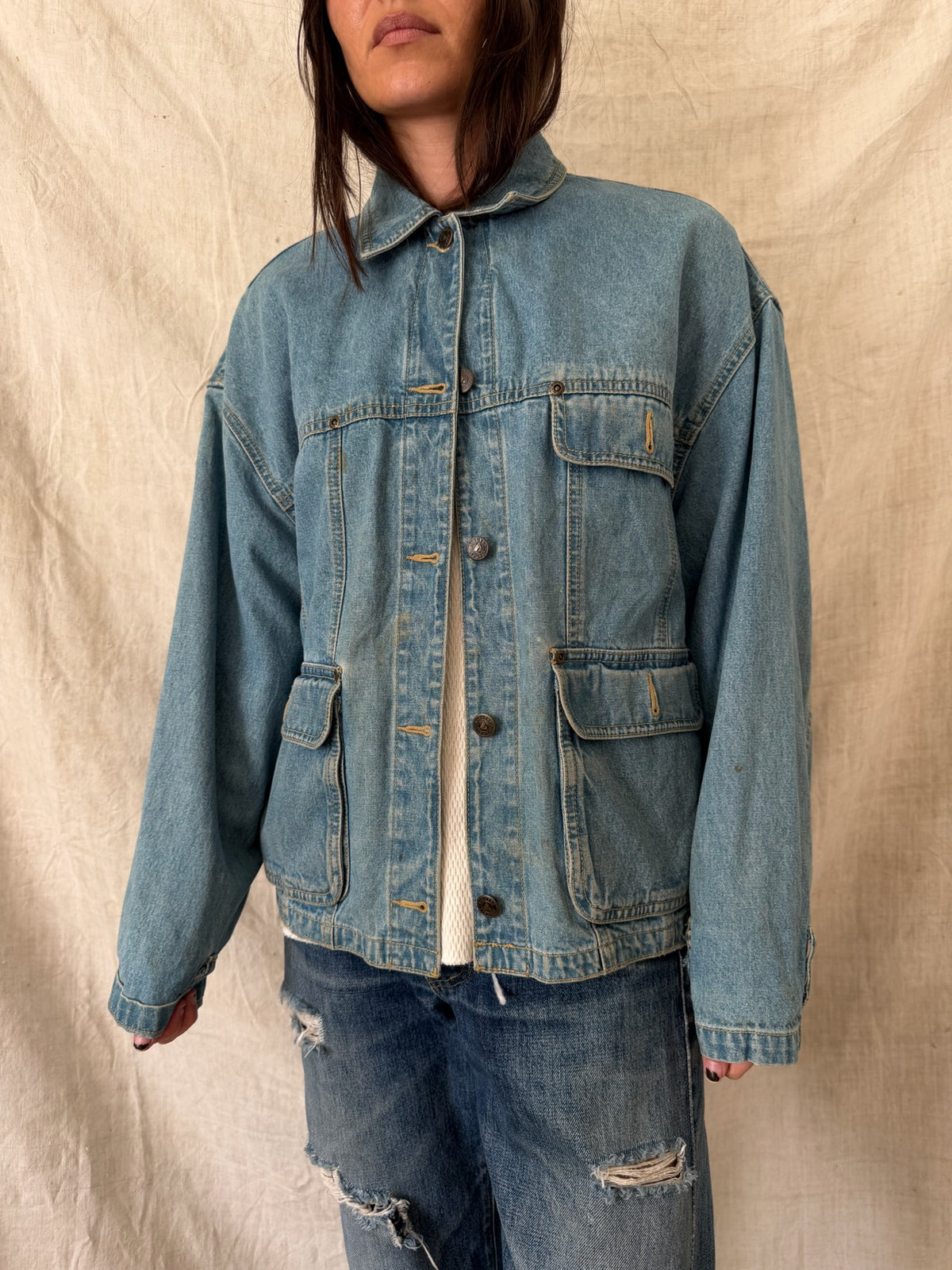 Lightweight Denim Chore Jacket
