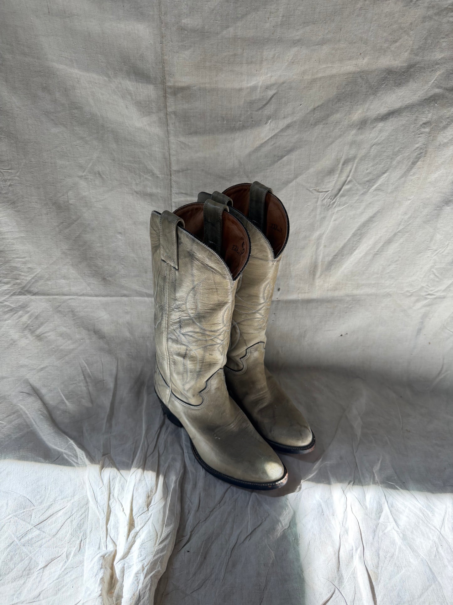 Blue Grey Cowgirl Boots