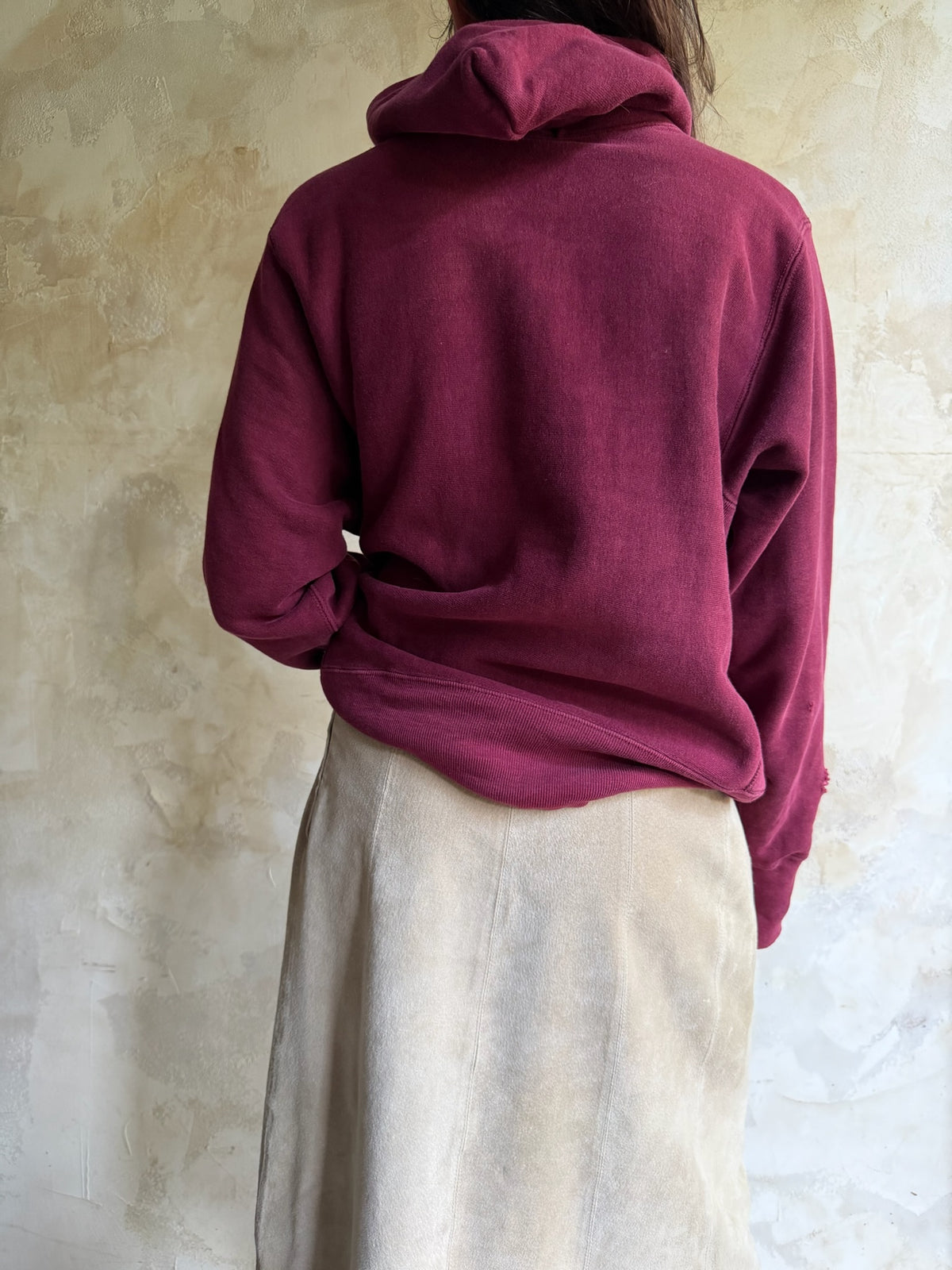 1980s Maroon Plattsburgh State Hoodie