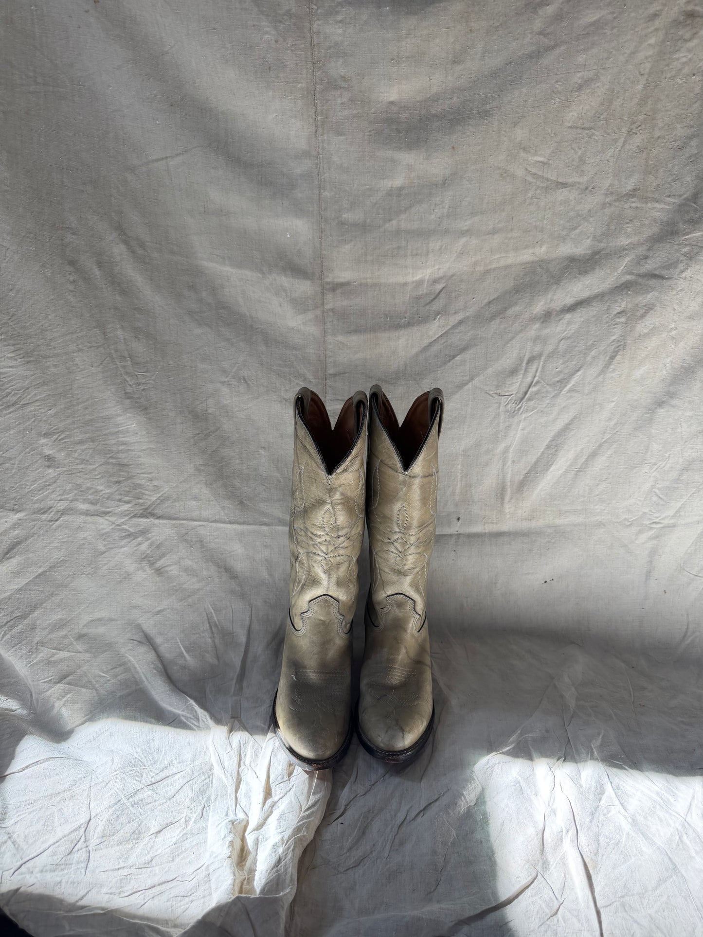 Blue Grey Cowgirl Boots
