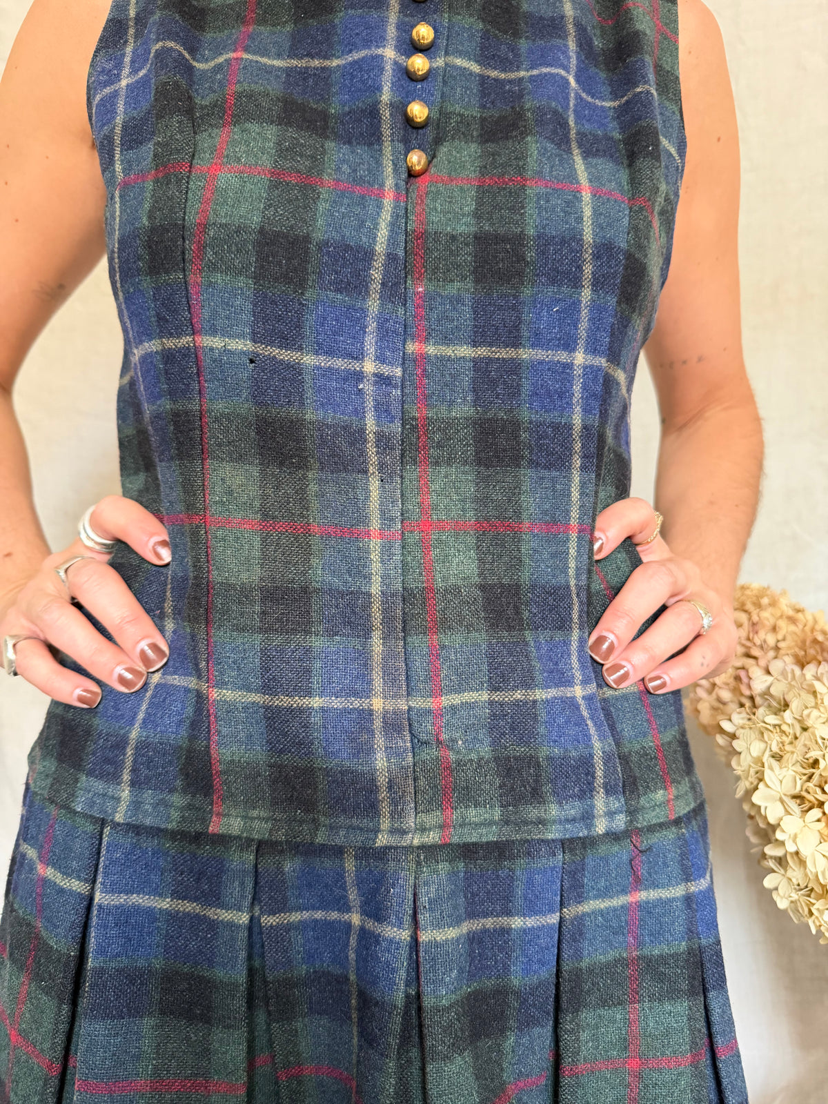 Plaid Wool Dress