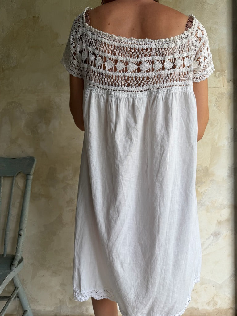 Victorian Crochet Baby Doll Dress