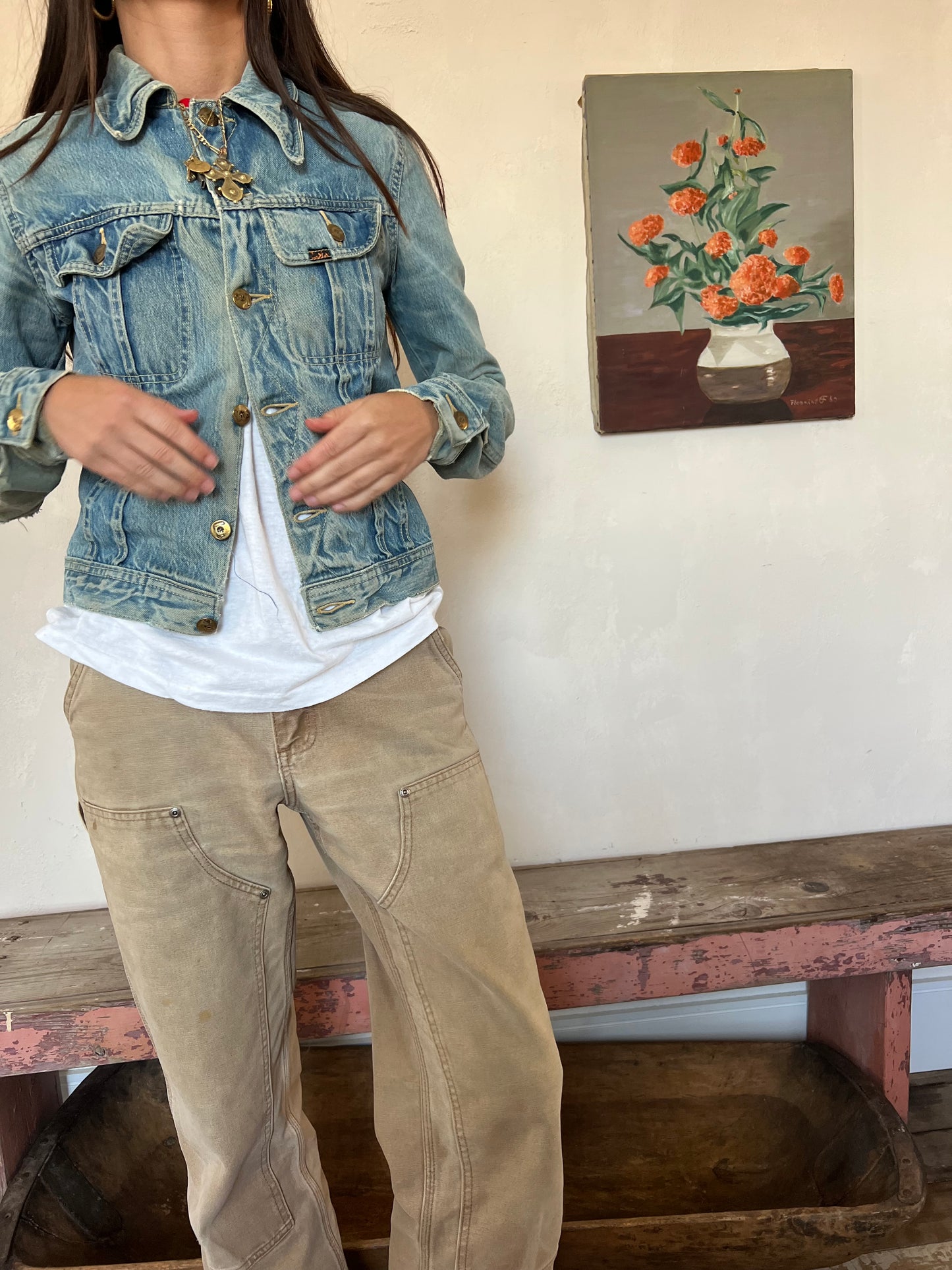 Lois Faded Denim Jacket