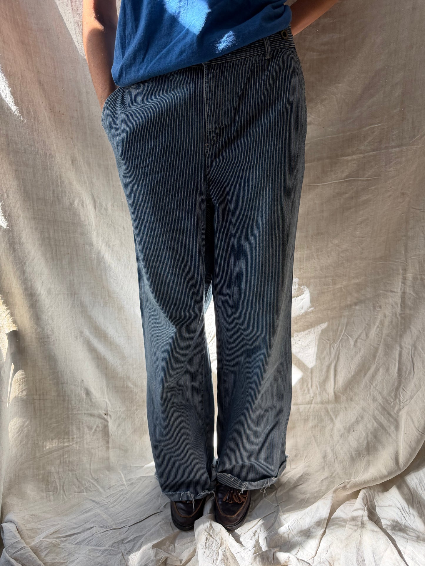Polo Pinstriped Denim