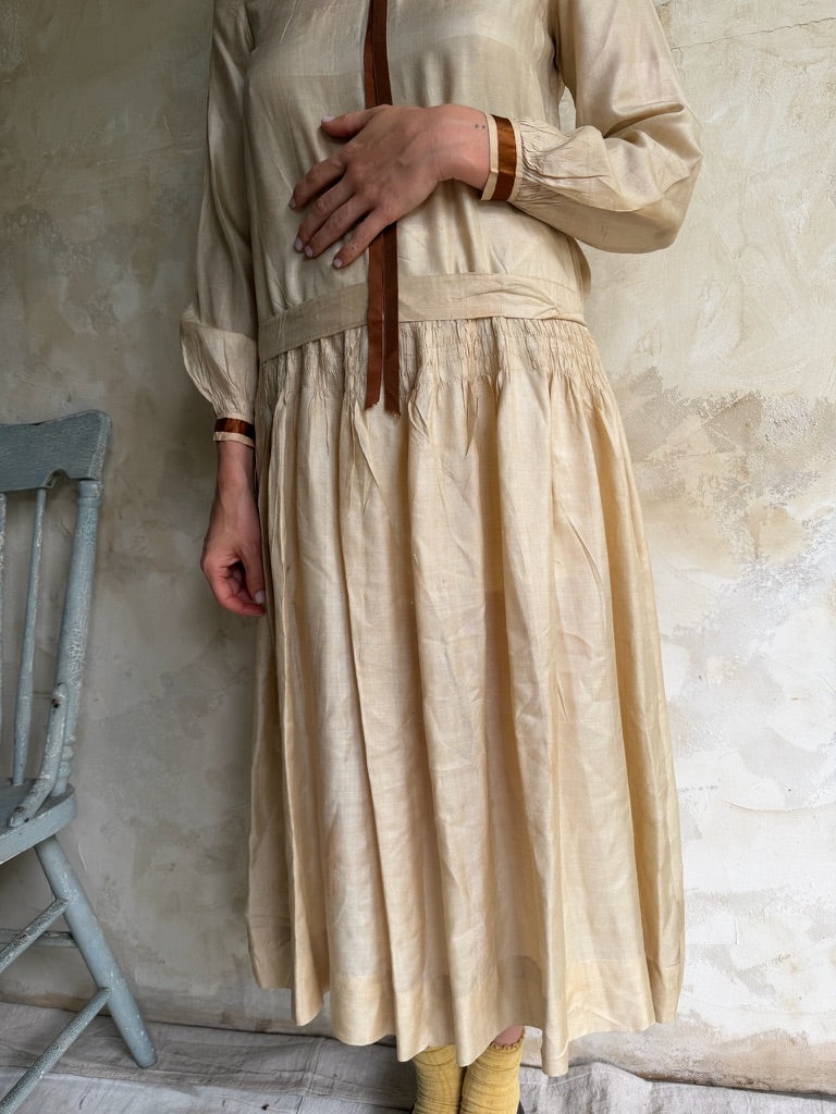 1920s Silk Dress