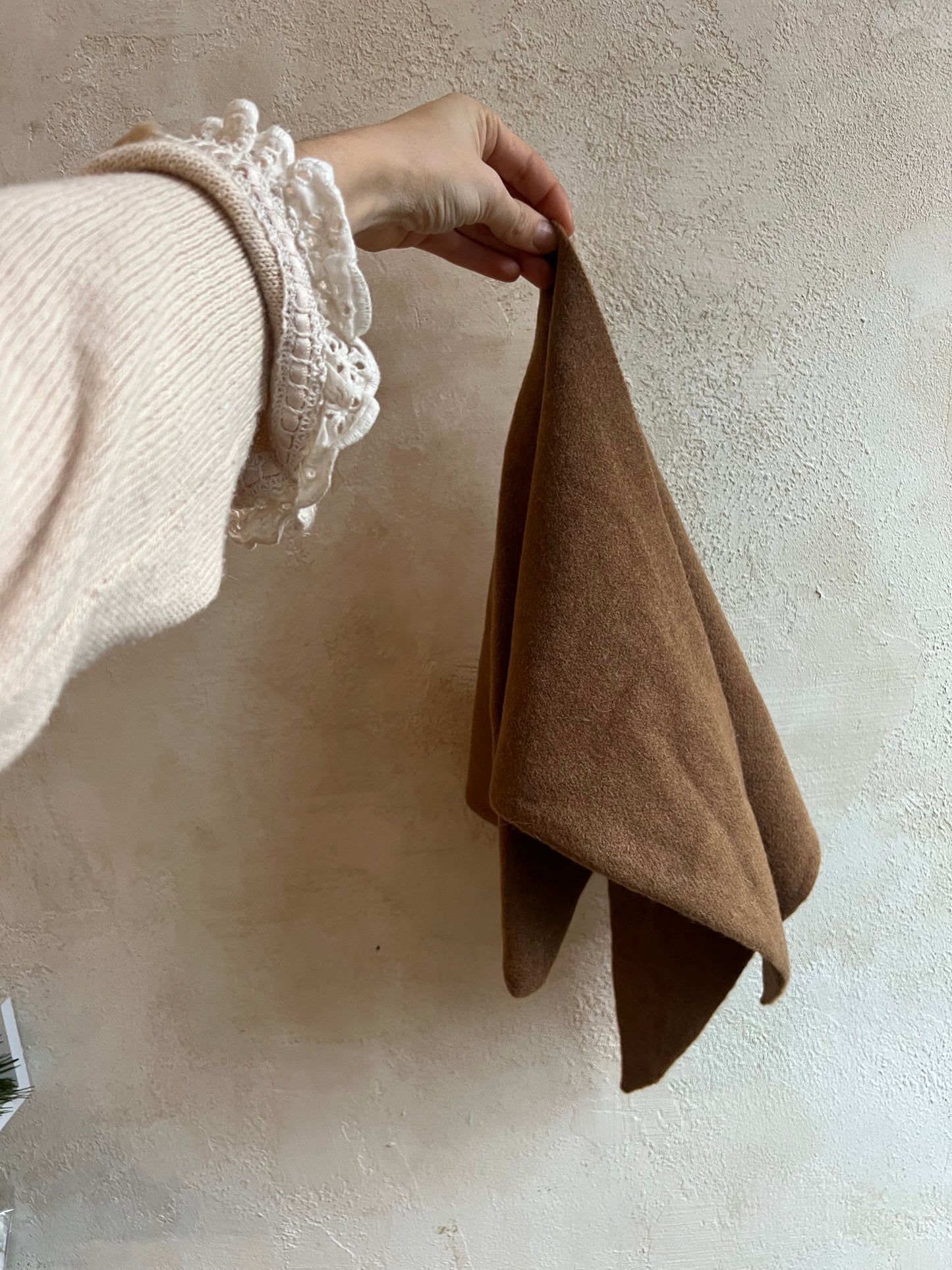 Fuzzy Wool Cravat Scarf by Billy Bamboo