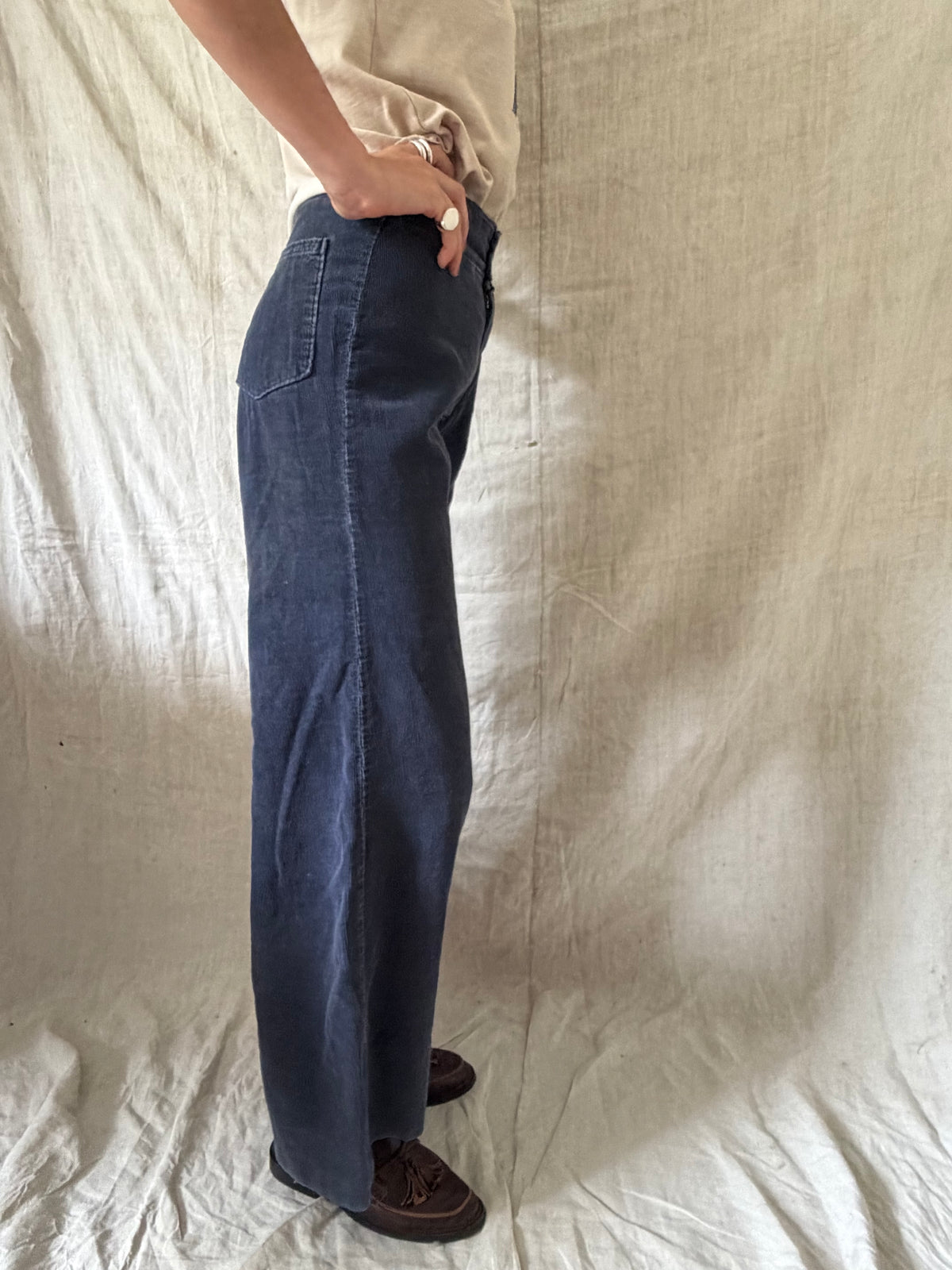 Navy Corduroy Pants