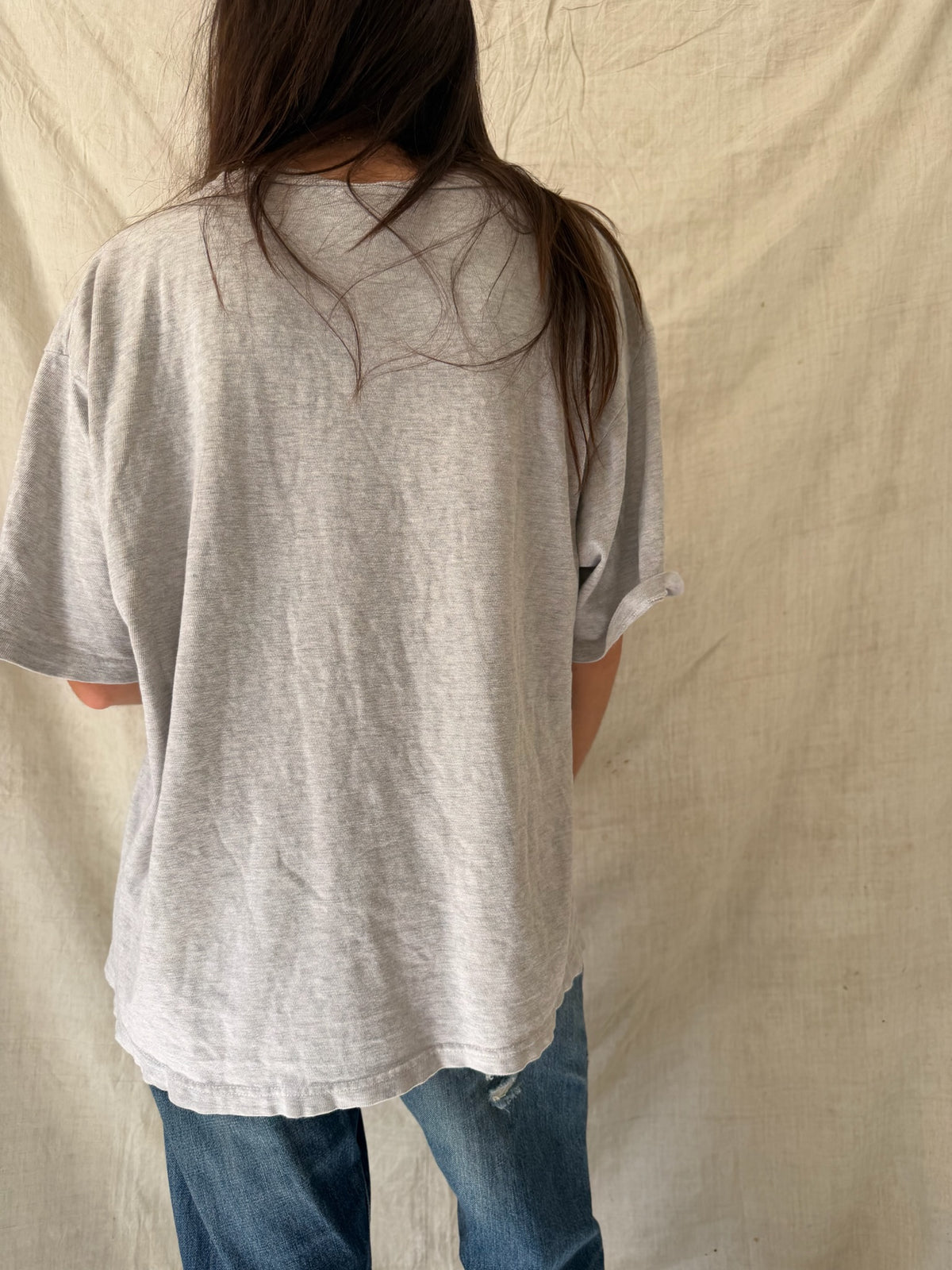 Distressed Champion Grey Tee