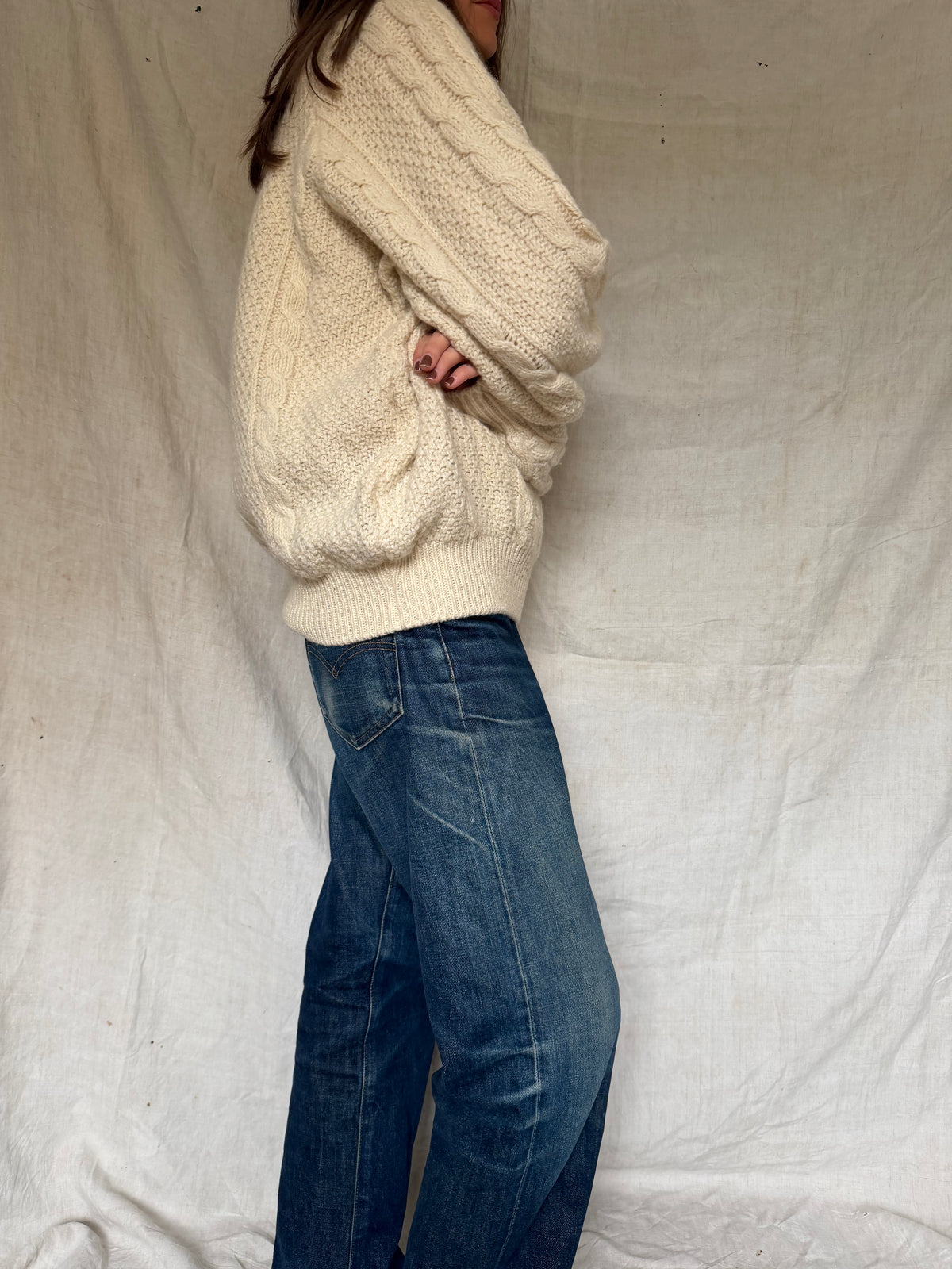 Cream Irish Wool Sweater