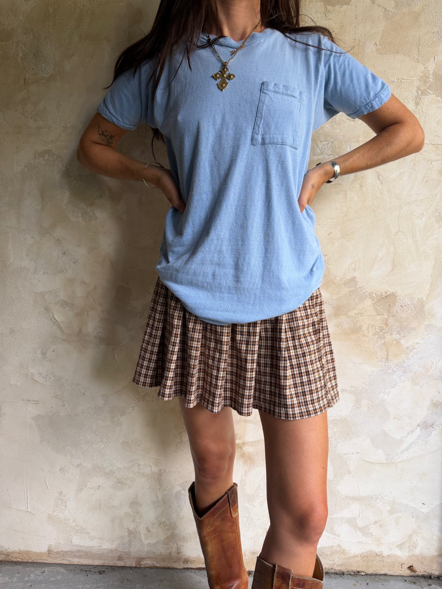 Sky Blue Pocket Tee