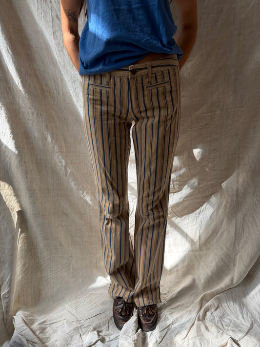 90s Striped Flares