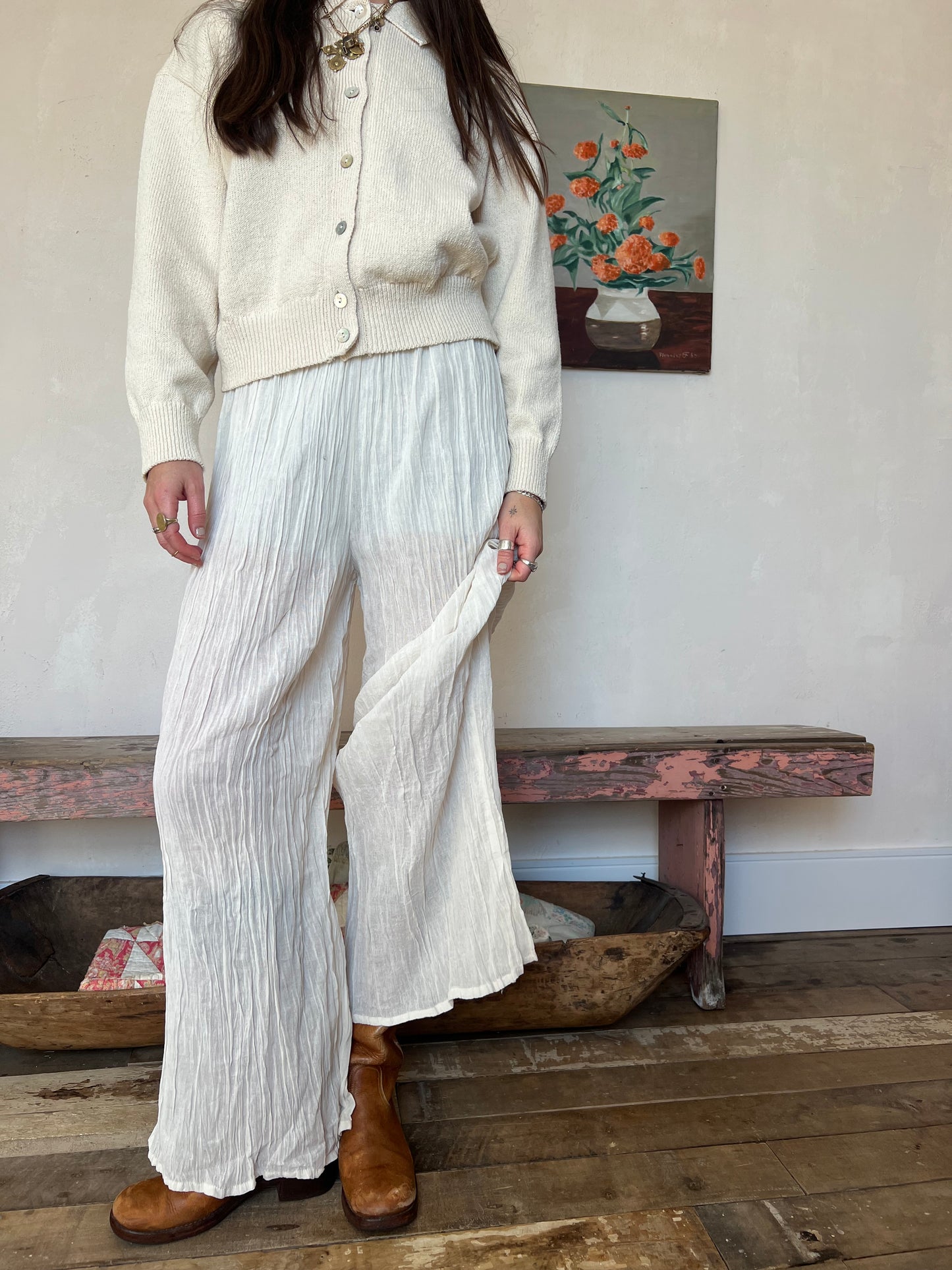 Oaxacan Natural Cotton Pant