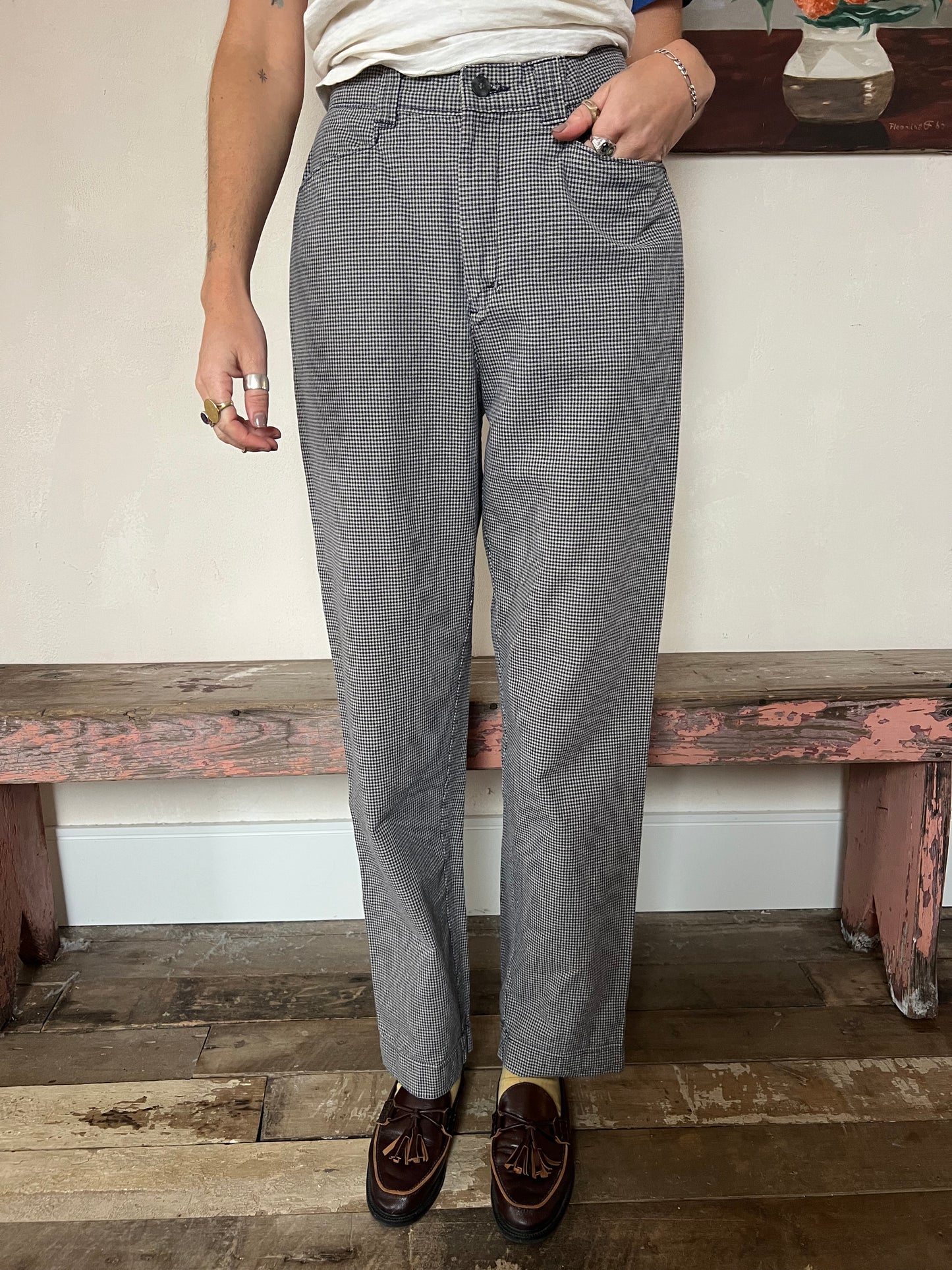 Lee Gingham Trousers