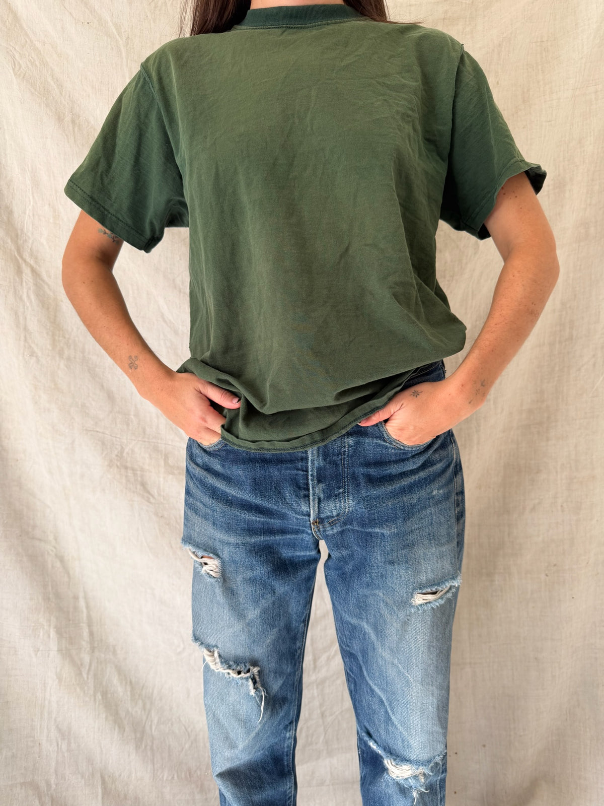 Faded Forest Green Tee