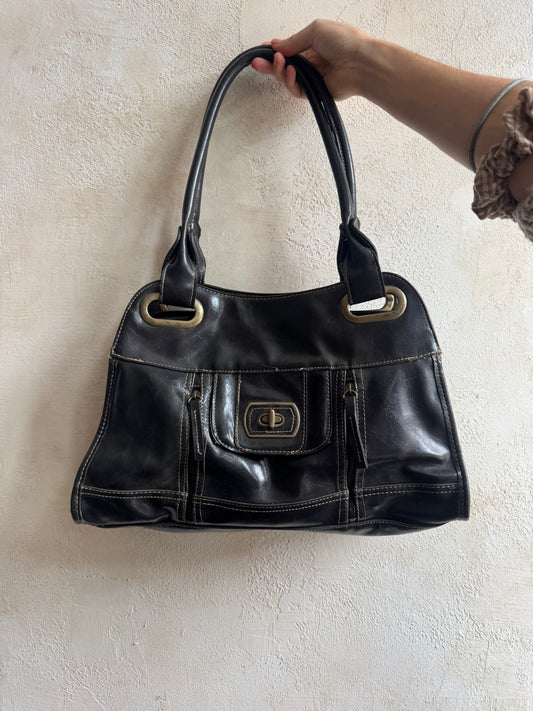 Black Leather Purse