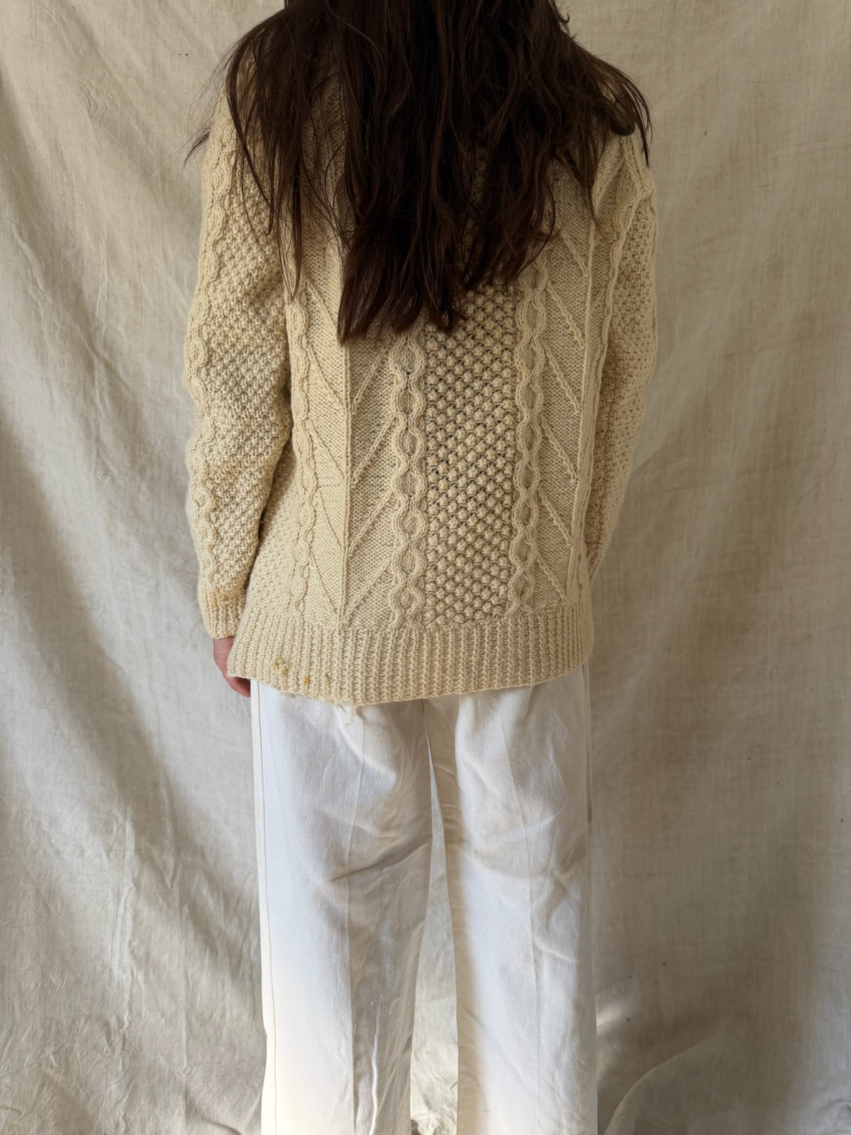 Classic Irish Wool Fisherman Sweater