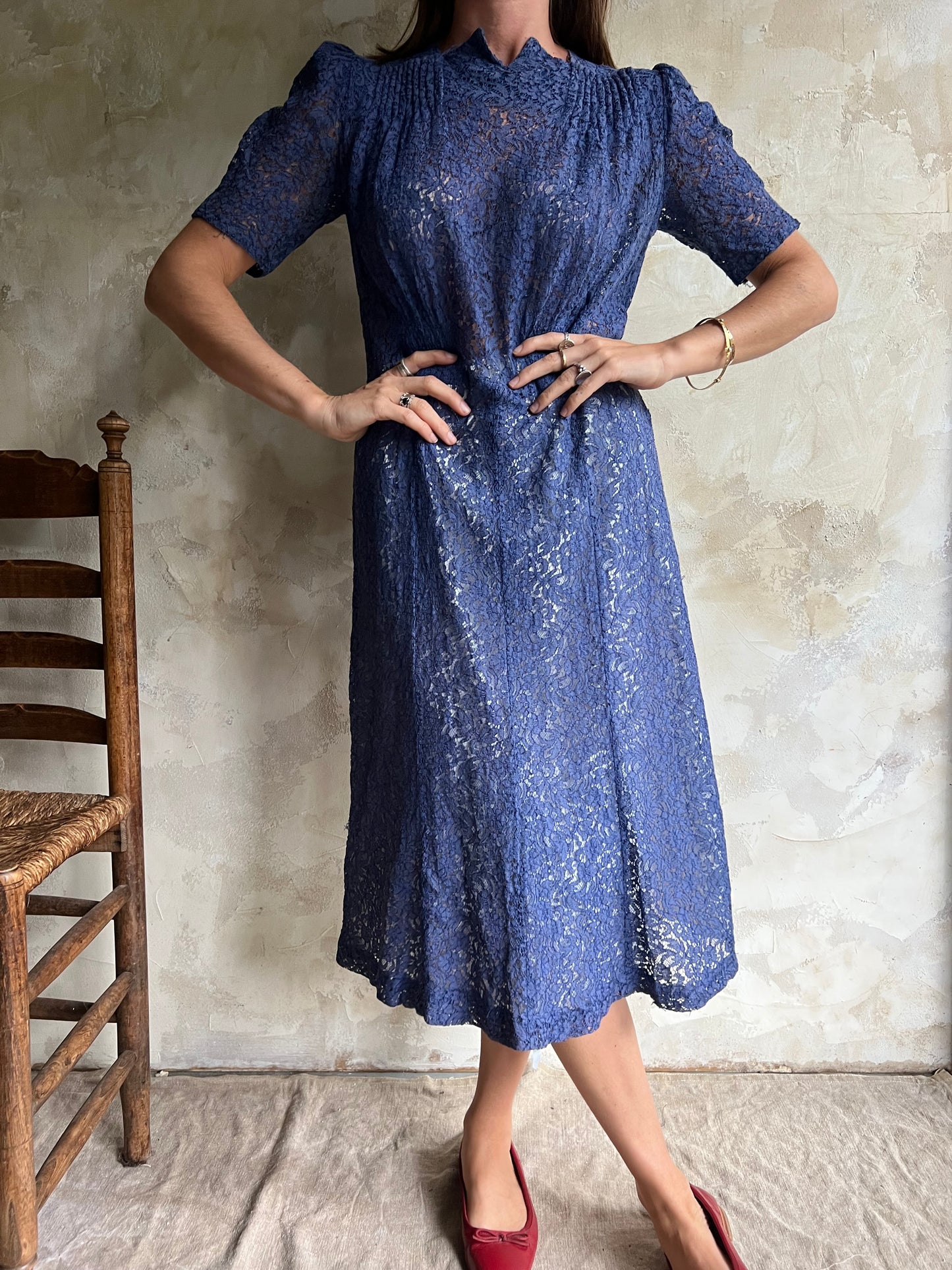 Periwinkle Lace Dress