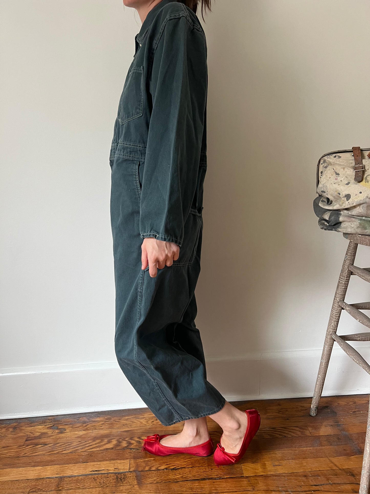 Green Grey Coveralls