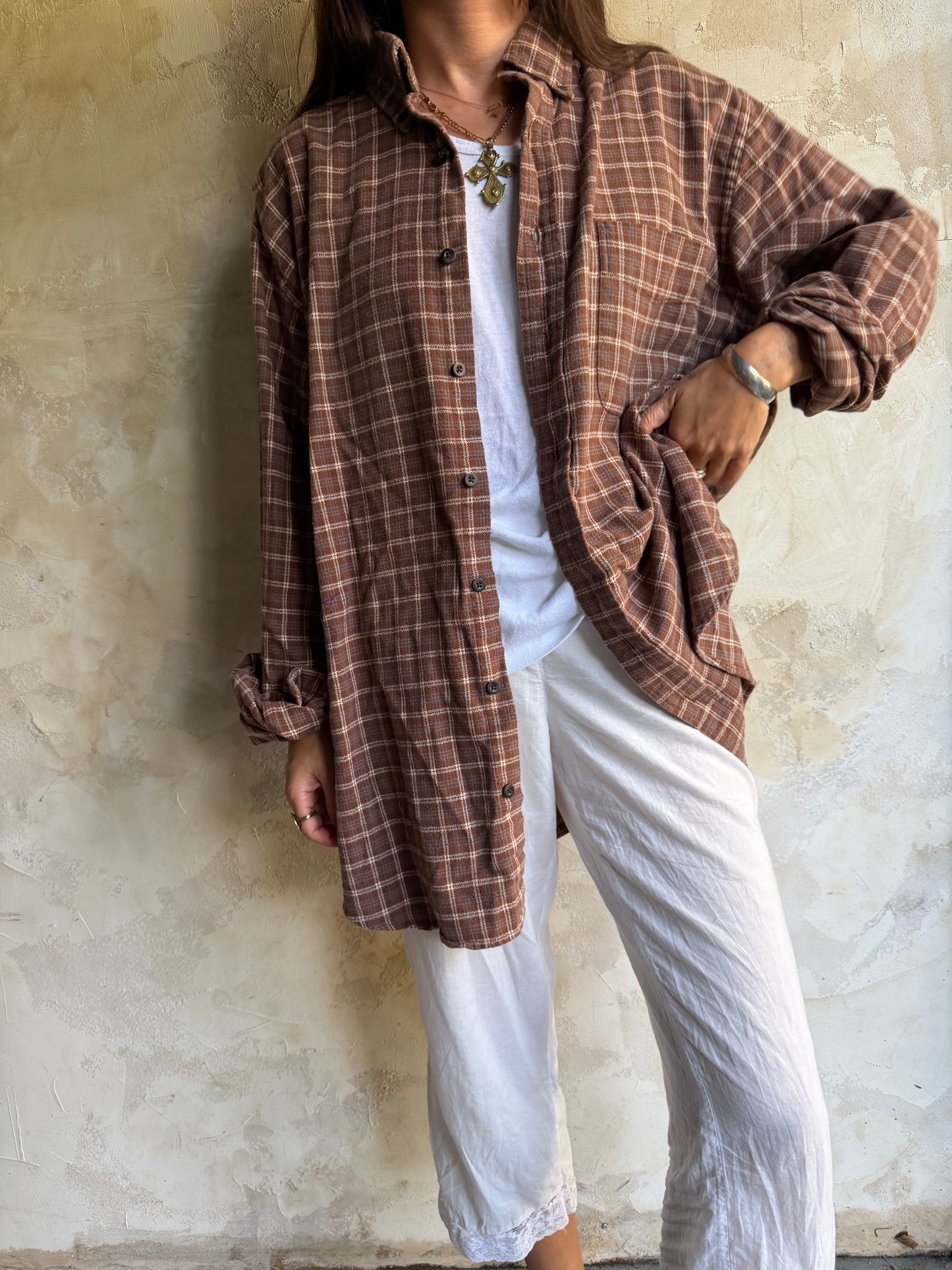 Brown Plaid Flannel