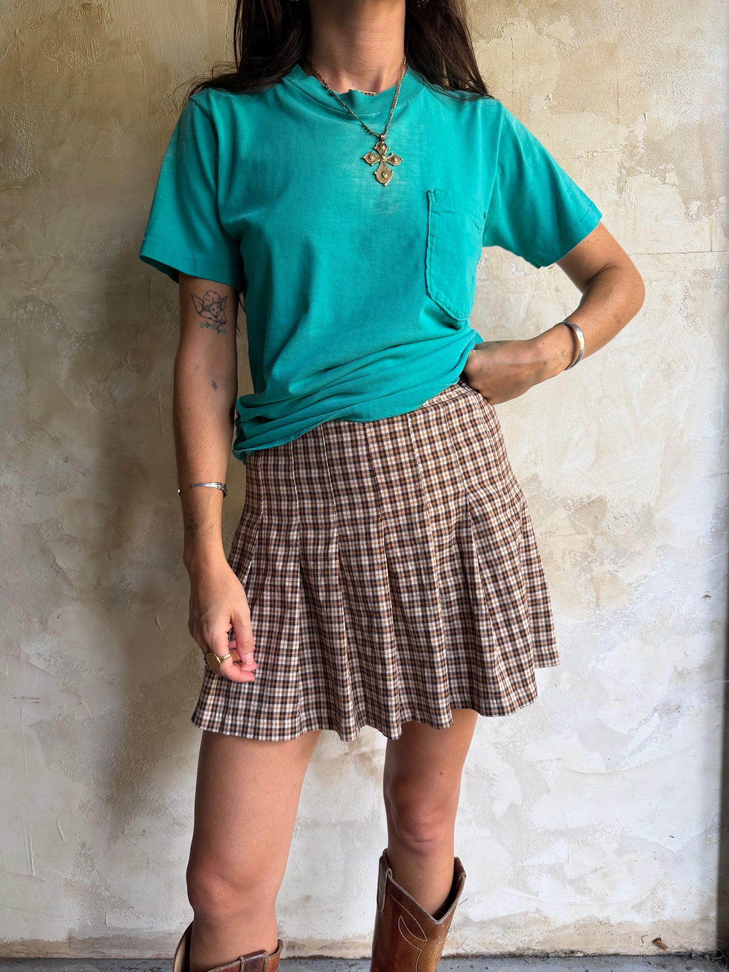 Worn + Faded Sea Green Tee