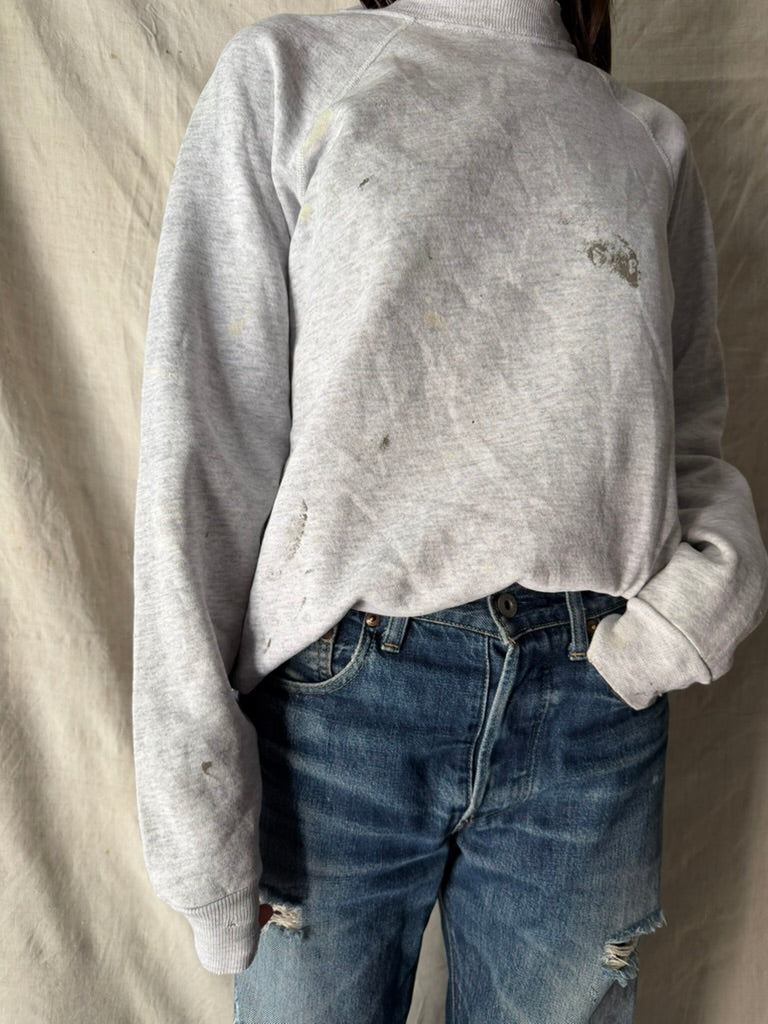 Light Grey Painters Crewneck