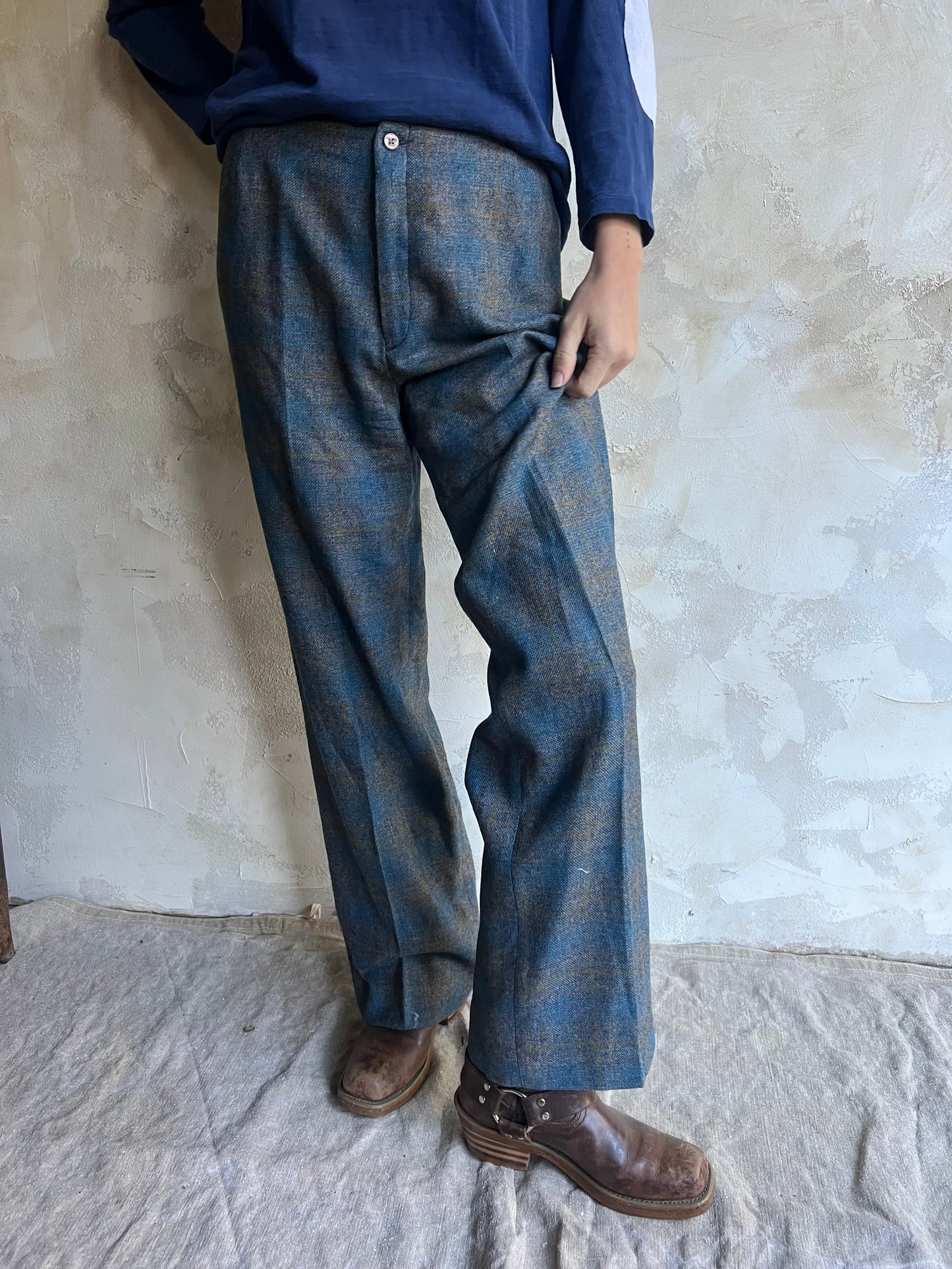 70s Plaid Trousers