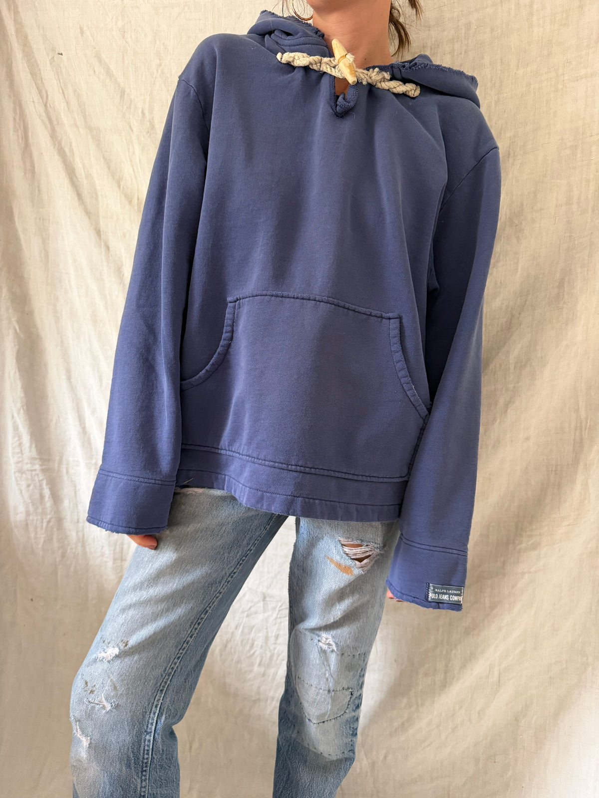 Polo Faded Blue Hoodie