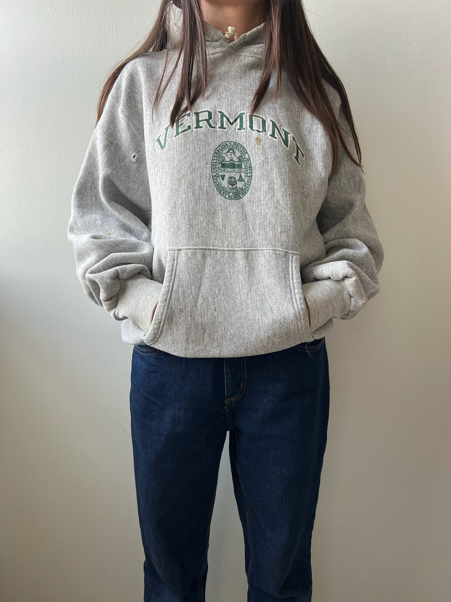 Grey Vermont Hoodie