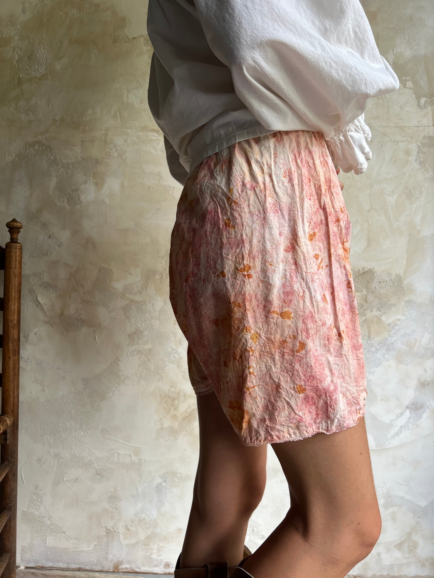 Madder Bundle Dyed Crochet Trim Bloomers