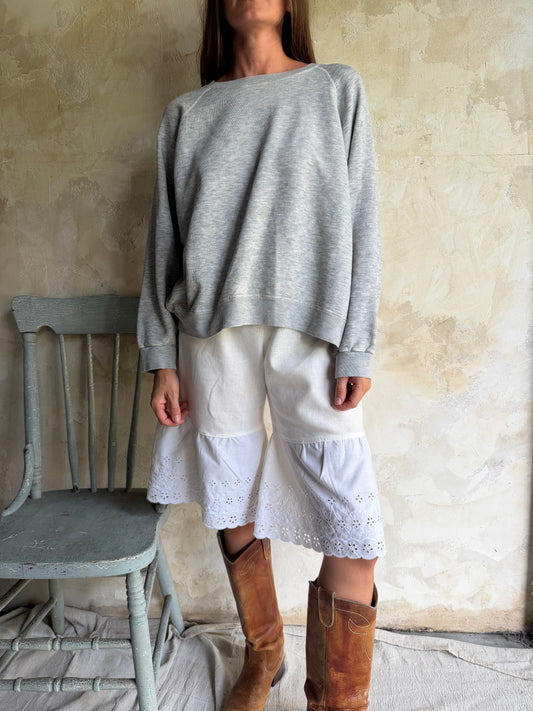 Classic Heather Grey Boxy Crewneck
