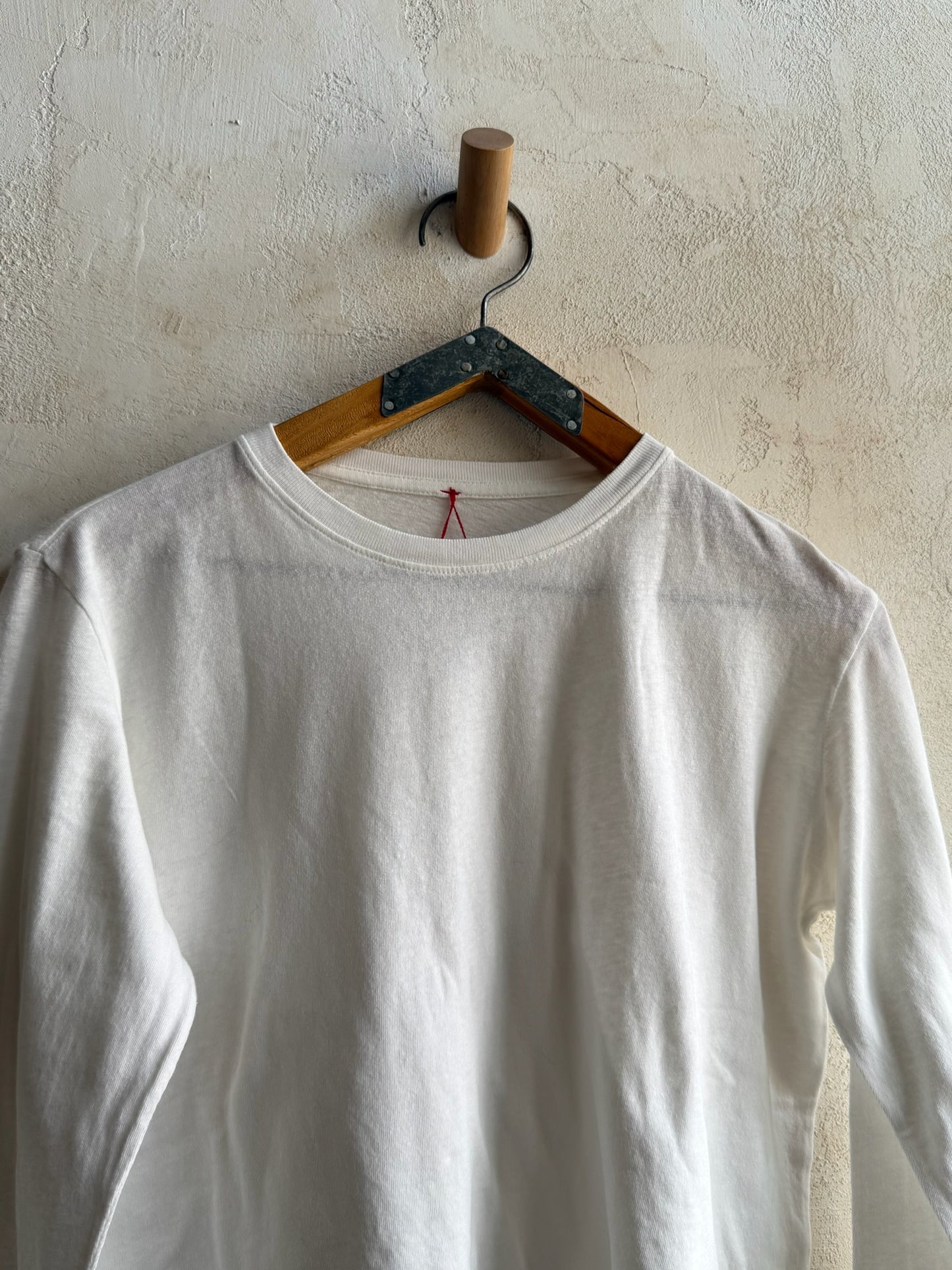 Foundation Long Sleeve Tee in Vintage White by Le Bon Shoppe