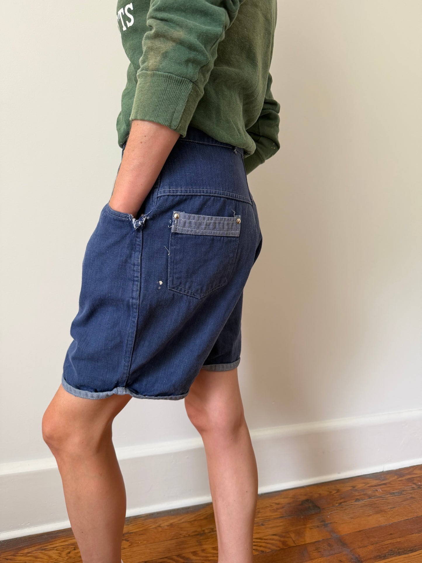 Dark Indigo Denim Shorts