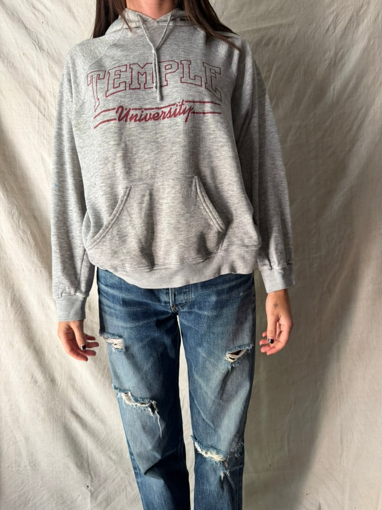 Temple University Light Grey Hoodie
