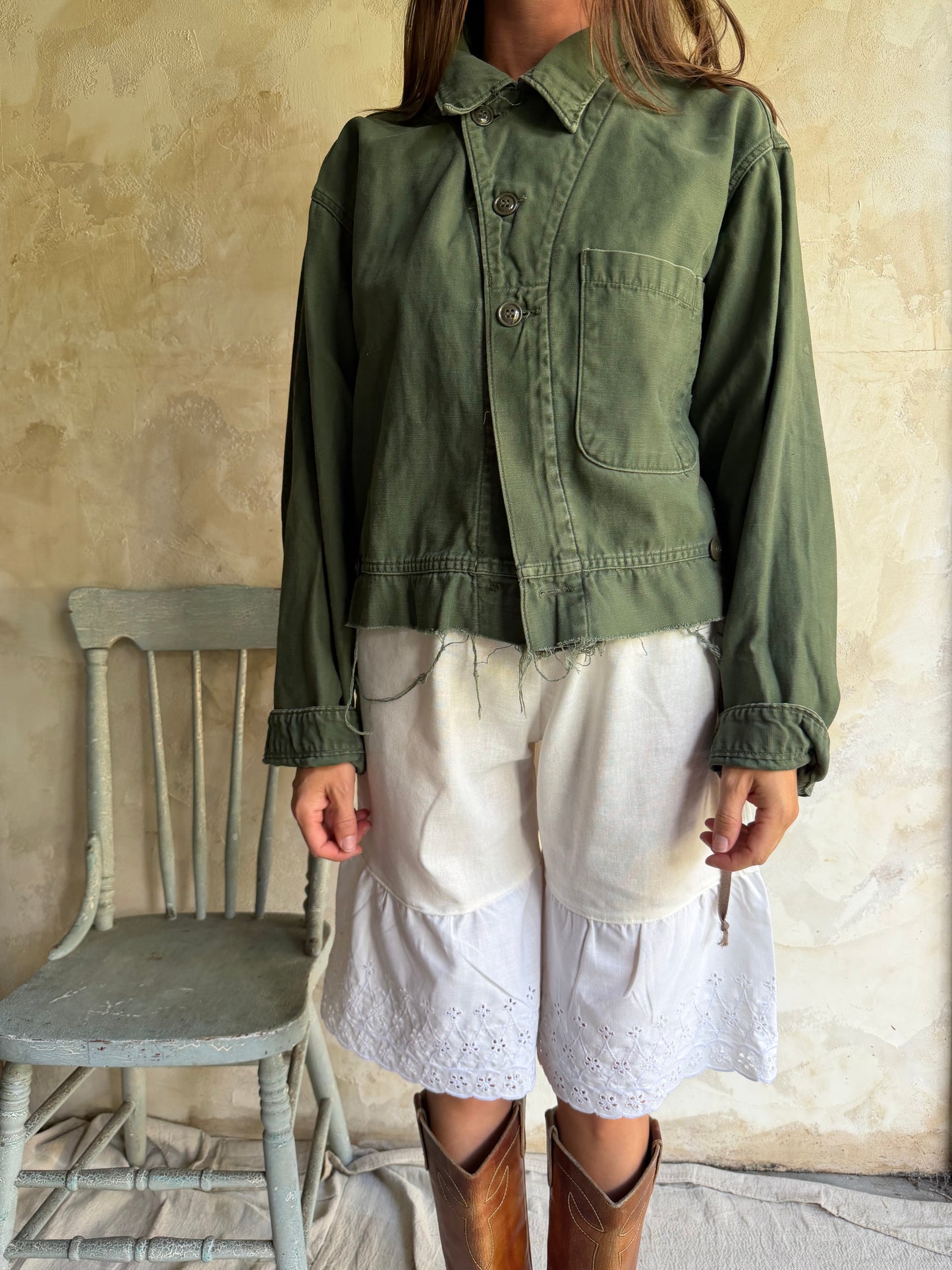 Military Cropped Jacket