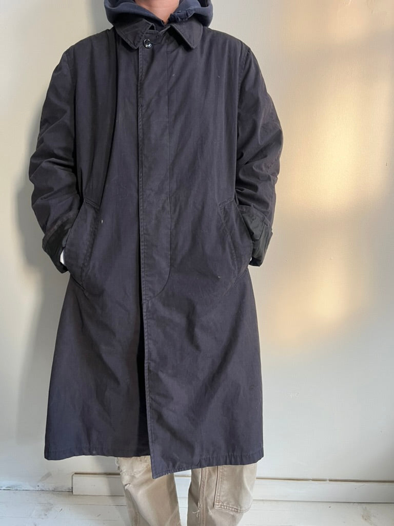 Miltary Navy Trench Coat