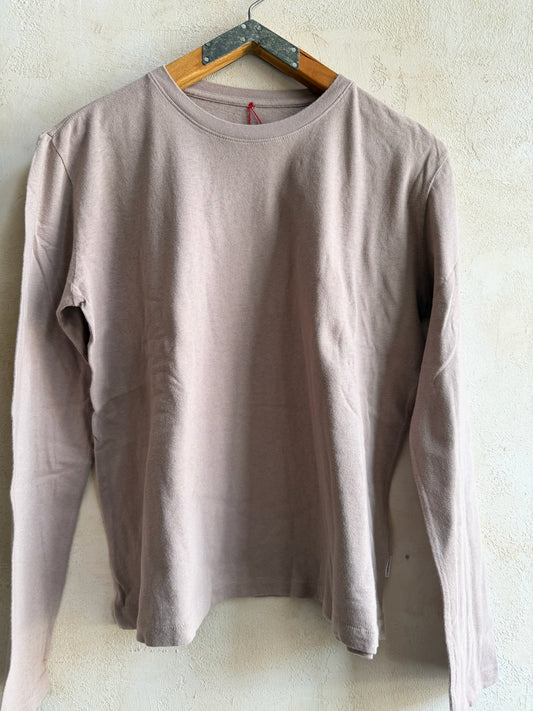 Foundation Long Sleeve Tee in Mushroom by Le Bon Shoppe