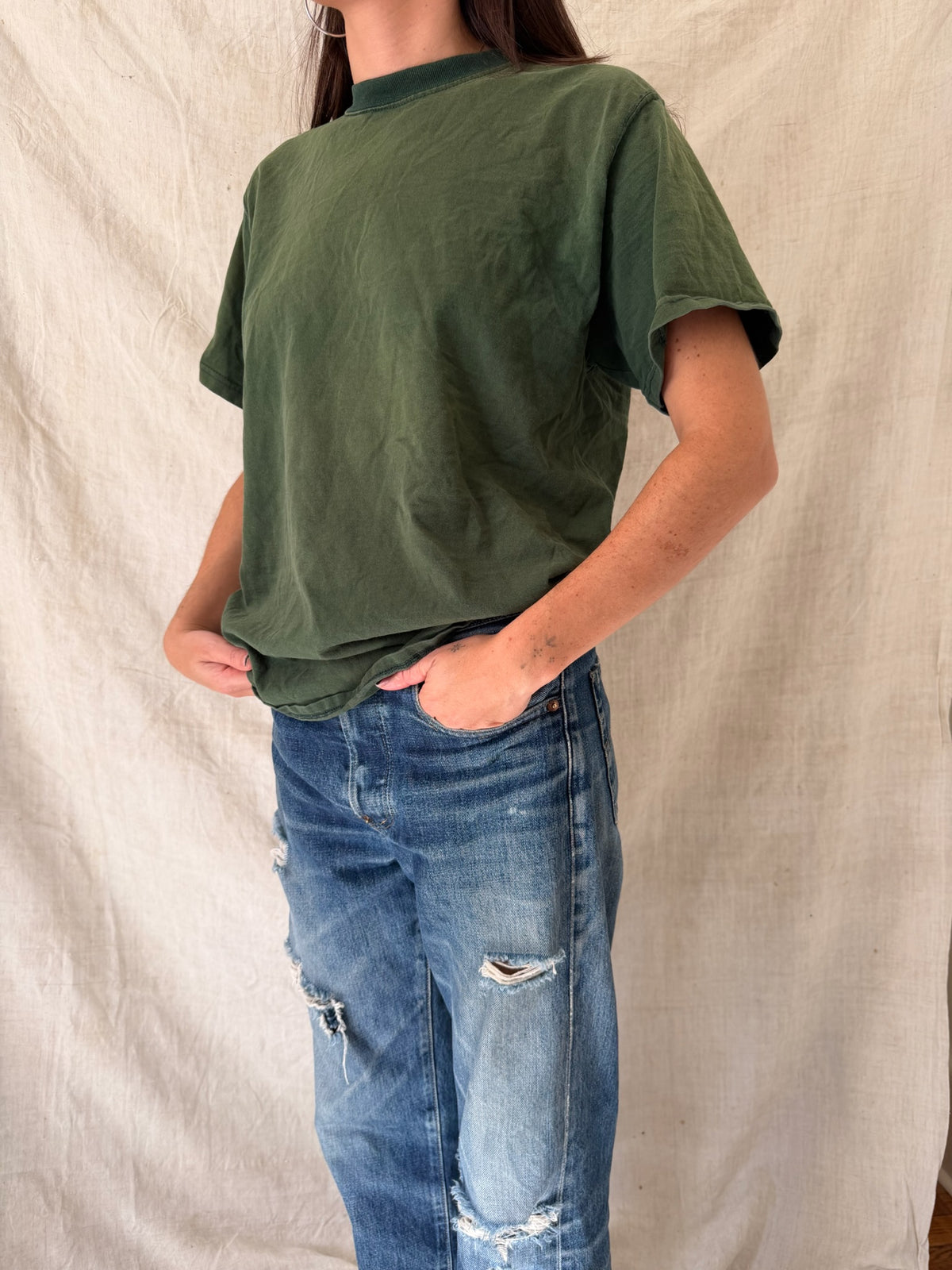 Faded Forest Green Tee