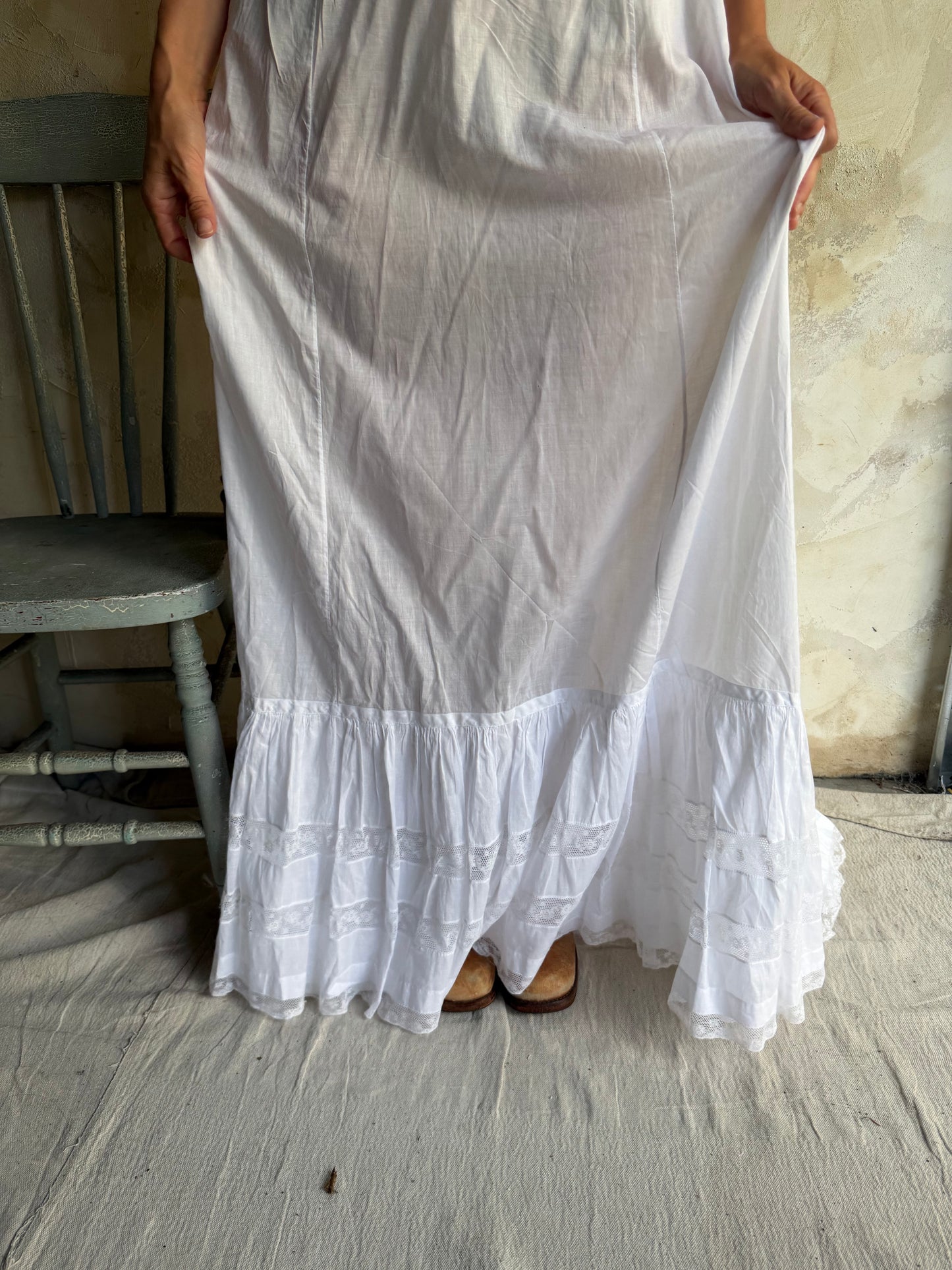 Long Edwardian Train Skirt