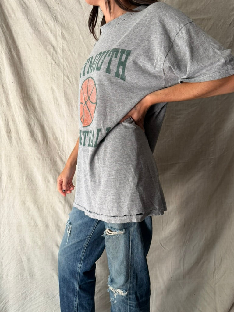 Grey Distressed Dartmouth Tee
