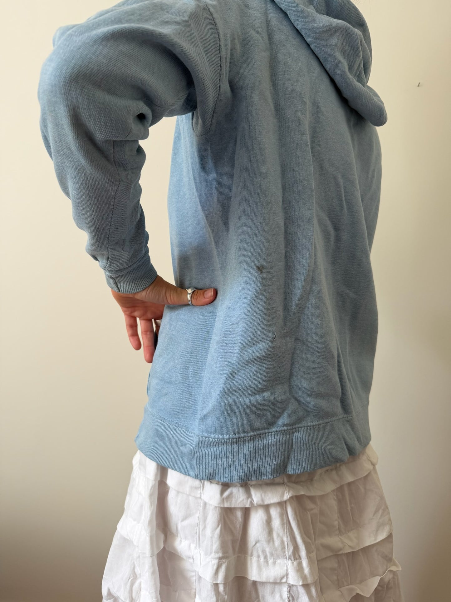 Baby Blue Zip Up Hoodie