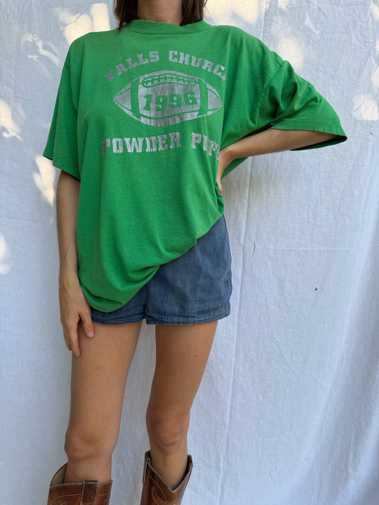 Faded Green Varsity Tee