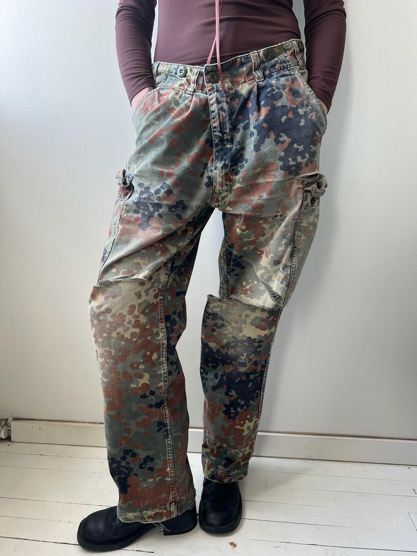 Distressed Camo Pants