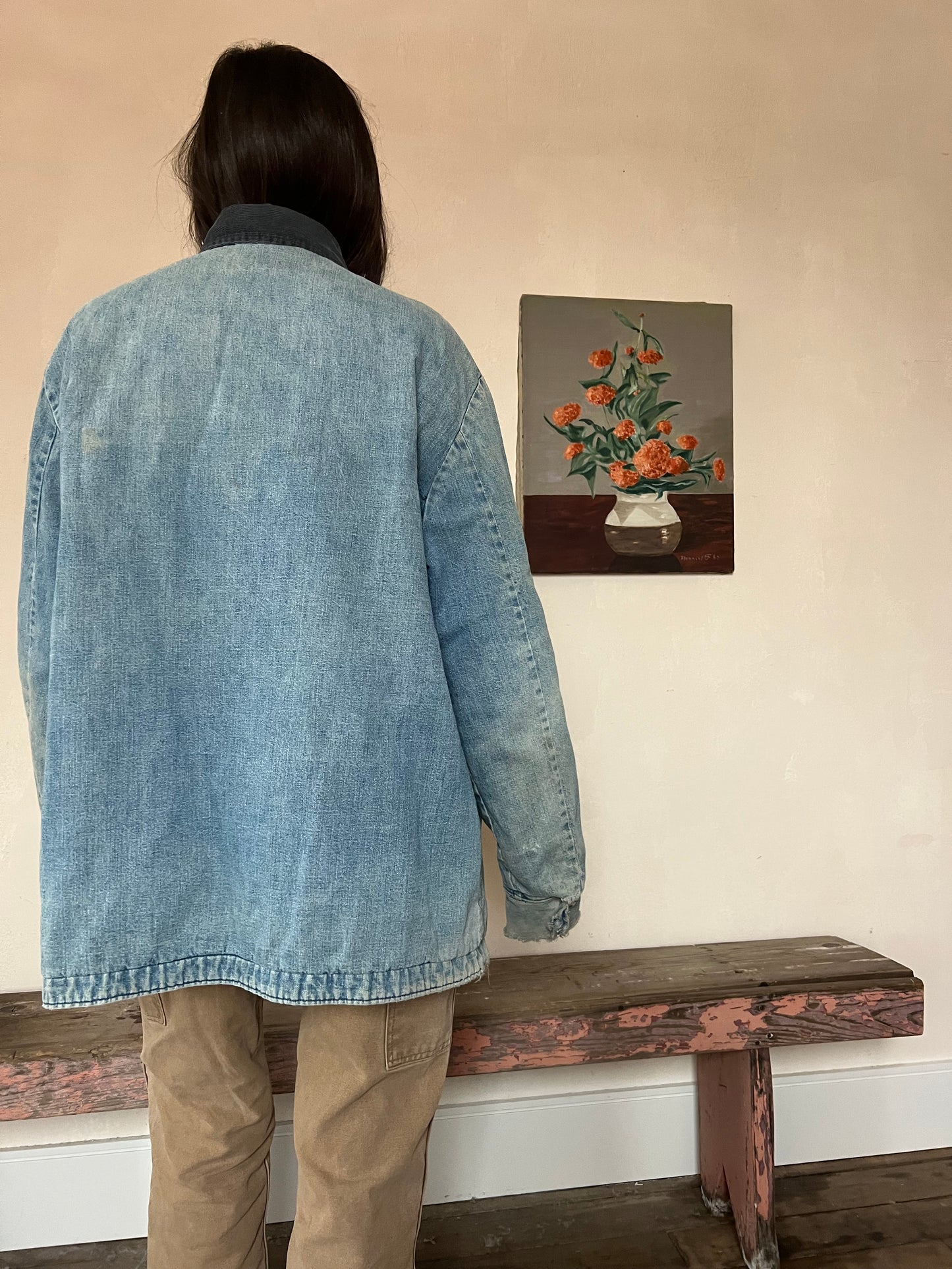 Worn Denim Chore Jacket