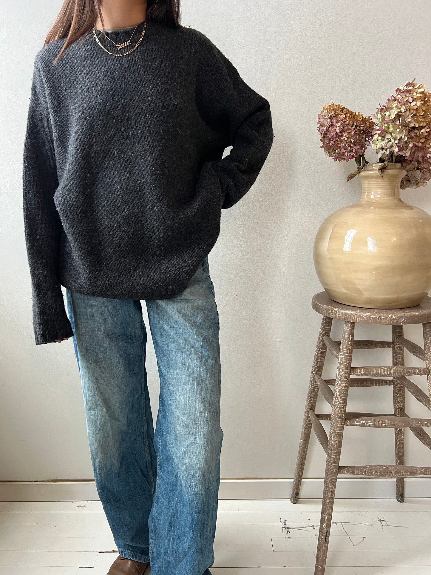 Charcoal Grey J Crew Sweater