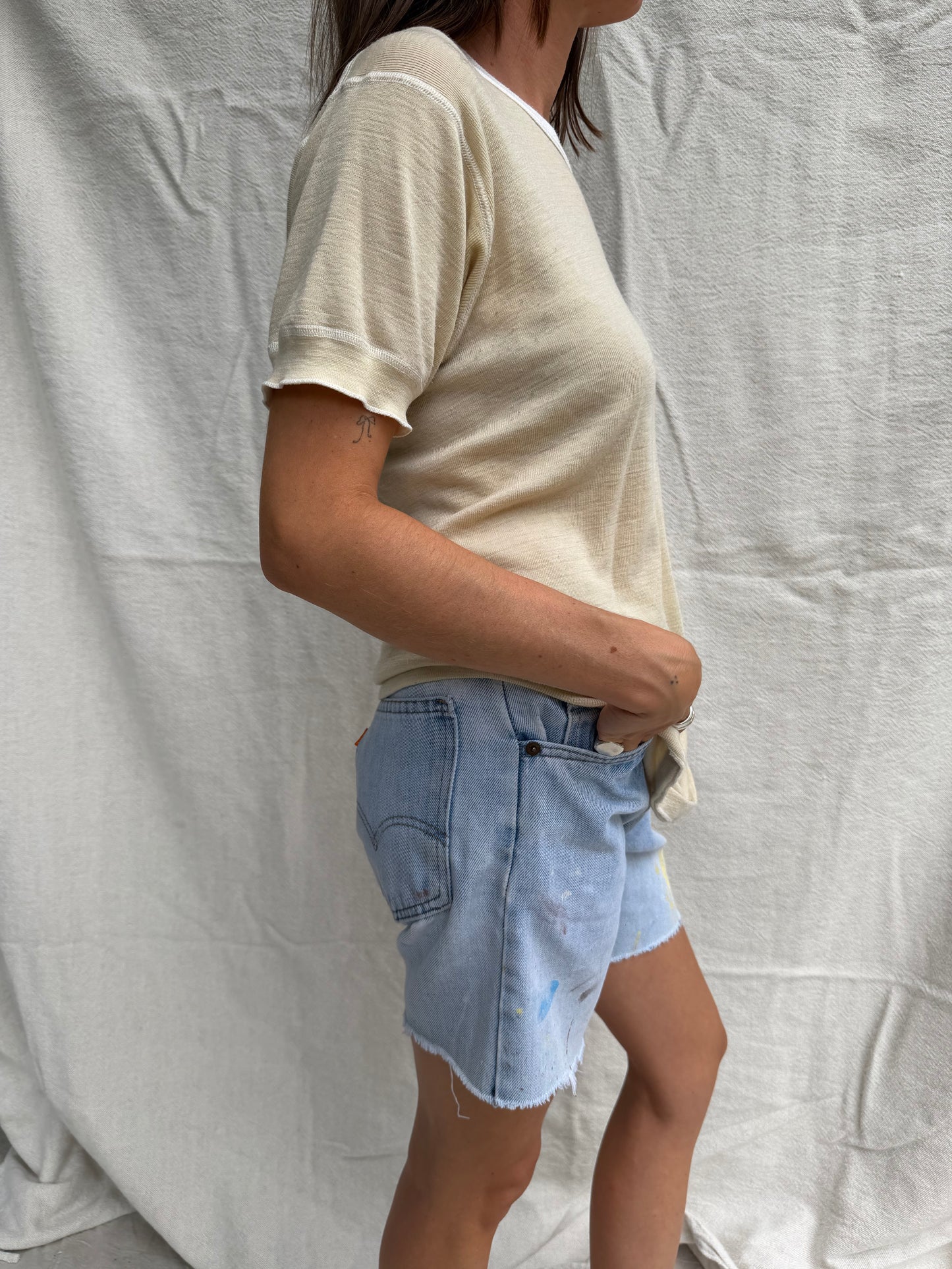 Cream Wool Undershirt