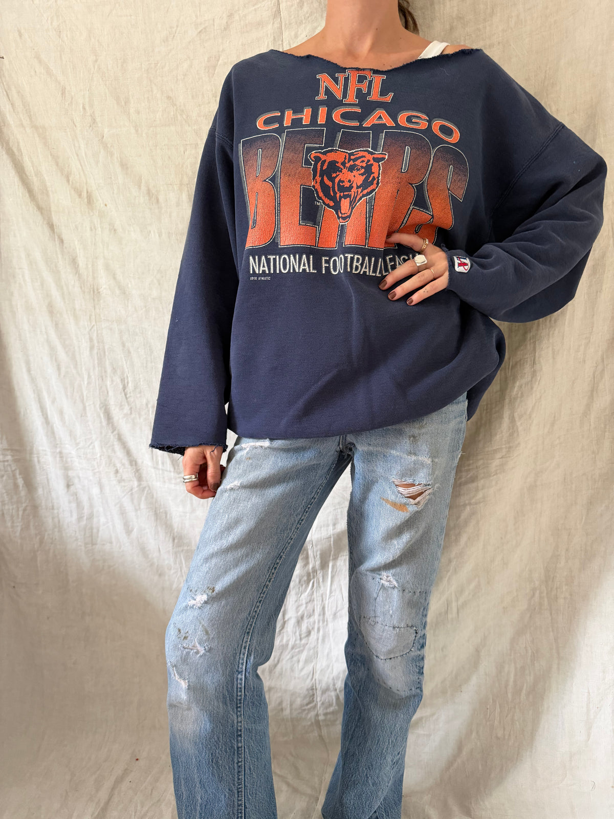 Cropped Chicago Bears Crewneck