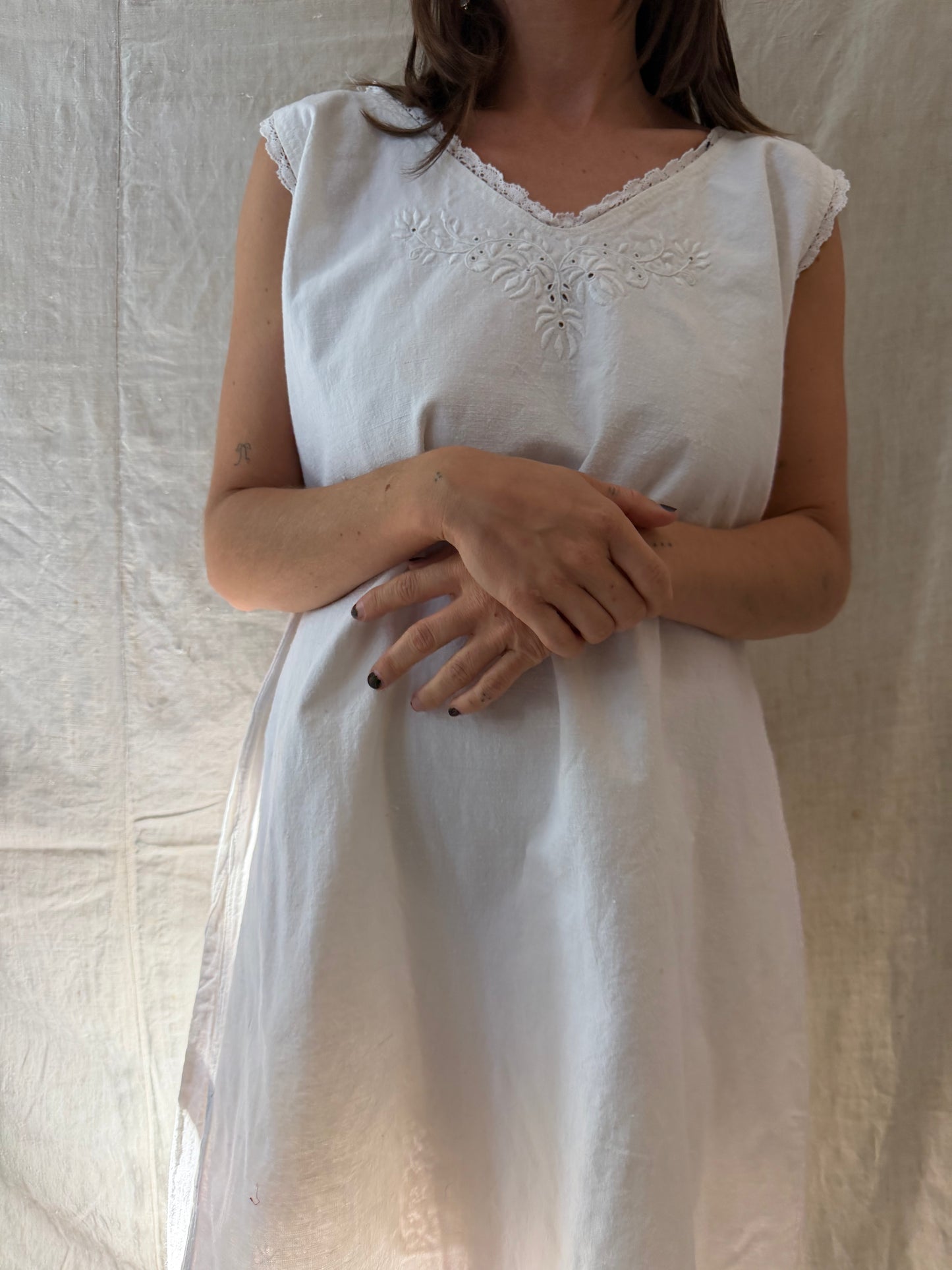 Antique Italian Heavyweight Cotton Smock