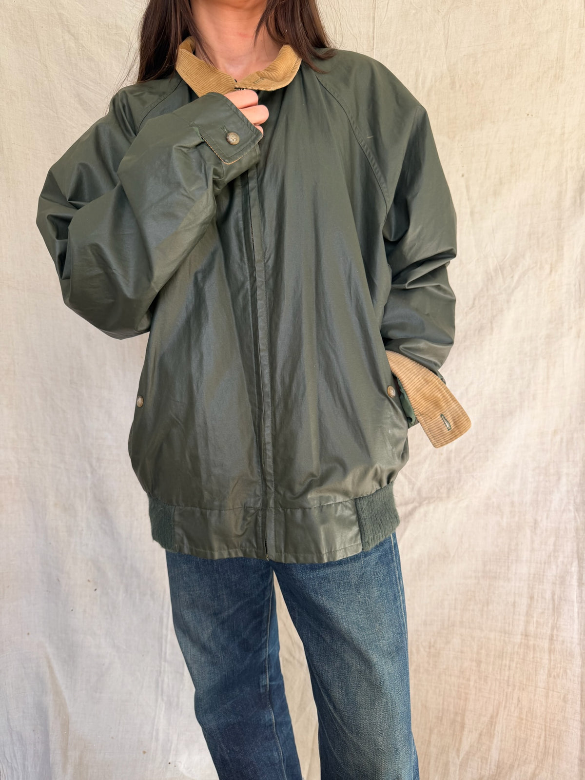 Green Woolrich Light Bomber Jacket